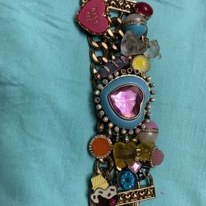 Vintage Betsy Johnson “Candyland” chunky bracelet.